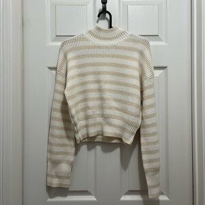 Happily Grey Striped Sweater
